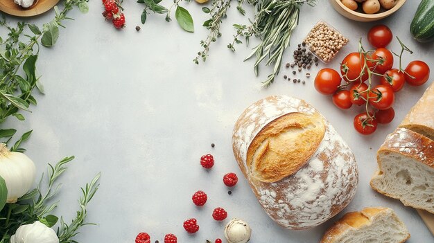 Świeże składniki na stole